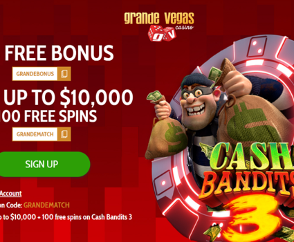 Grand Vegas Casino $36 bonus bez vkladu 2025 - Získat propagační kódy